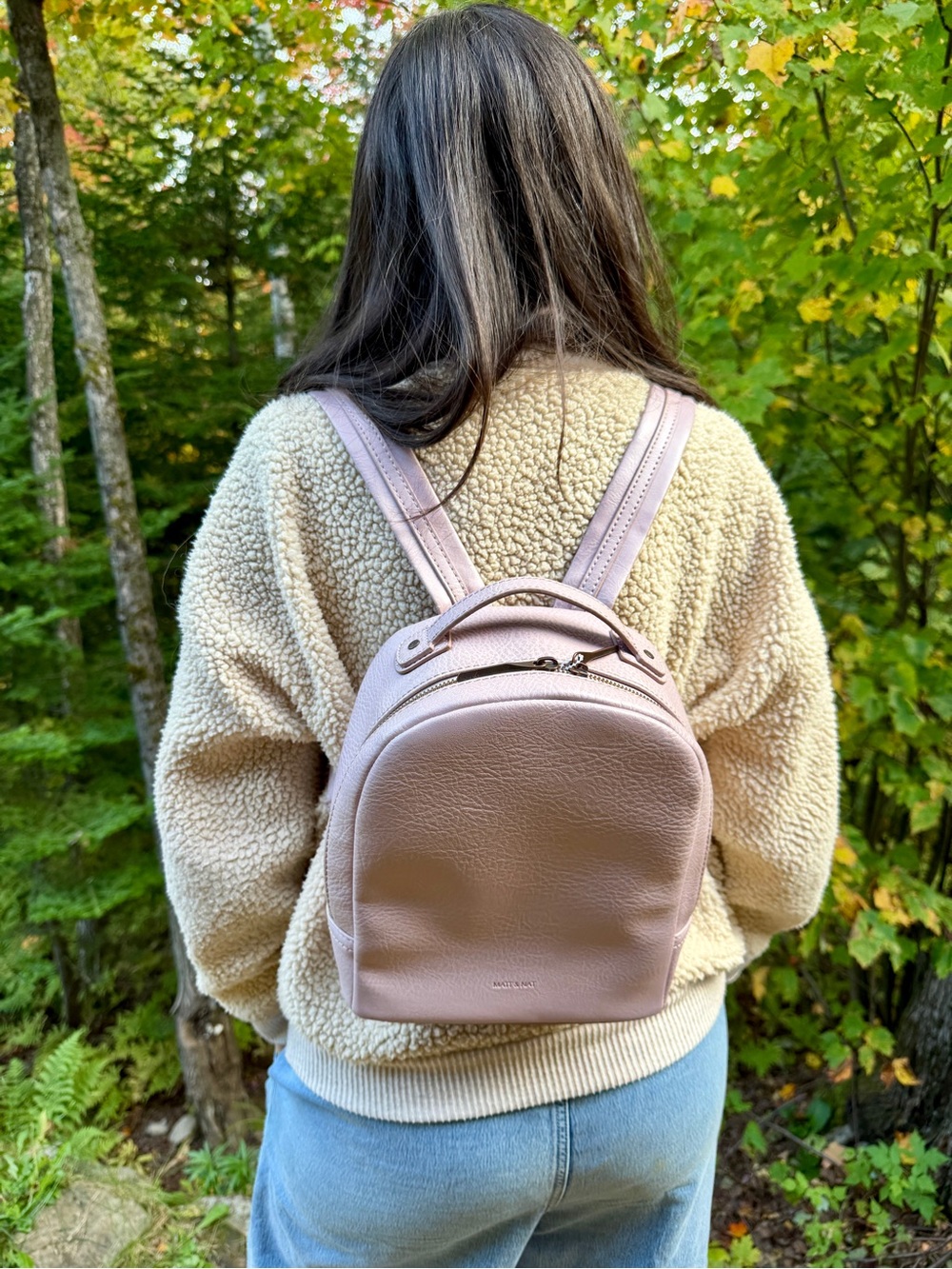 MATT & NAT OLLY VEGAN SMALL BACKPACK PINK/LILAC